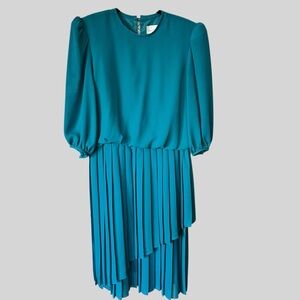 Brenner Vintage Teal Dress